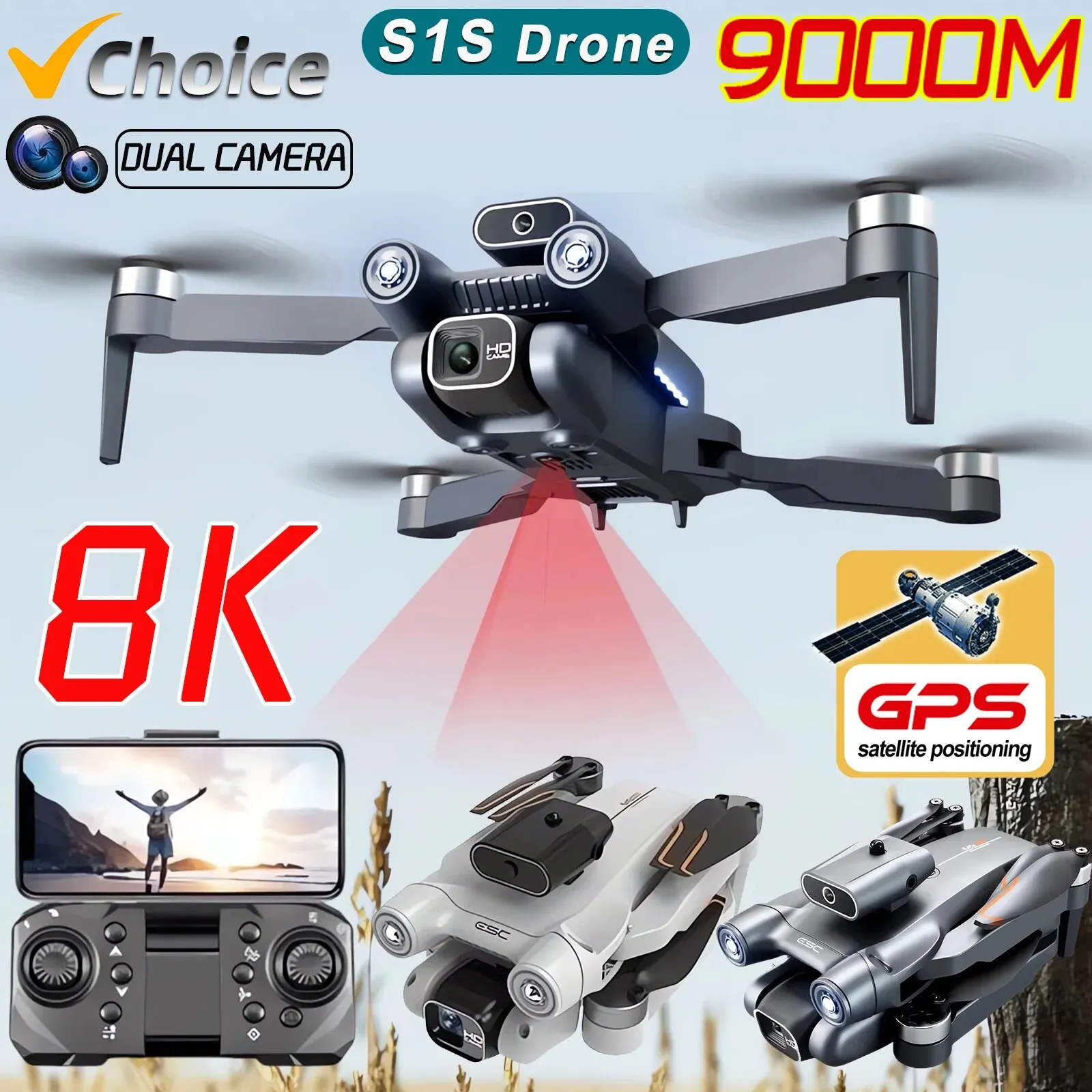 Nowy S1S 5G GPS Drone Camera 8 – Drone Camera 4K recenzja i cena